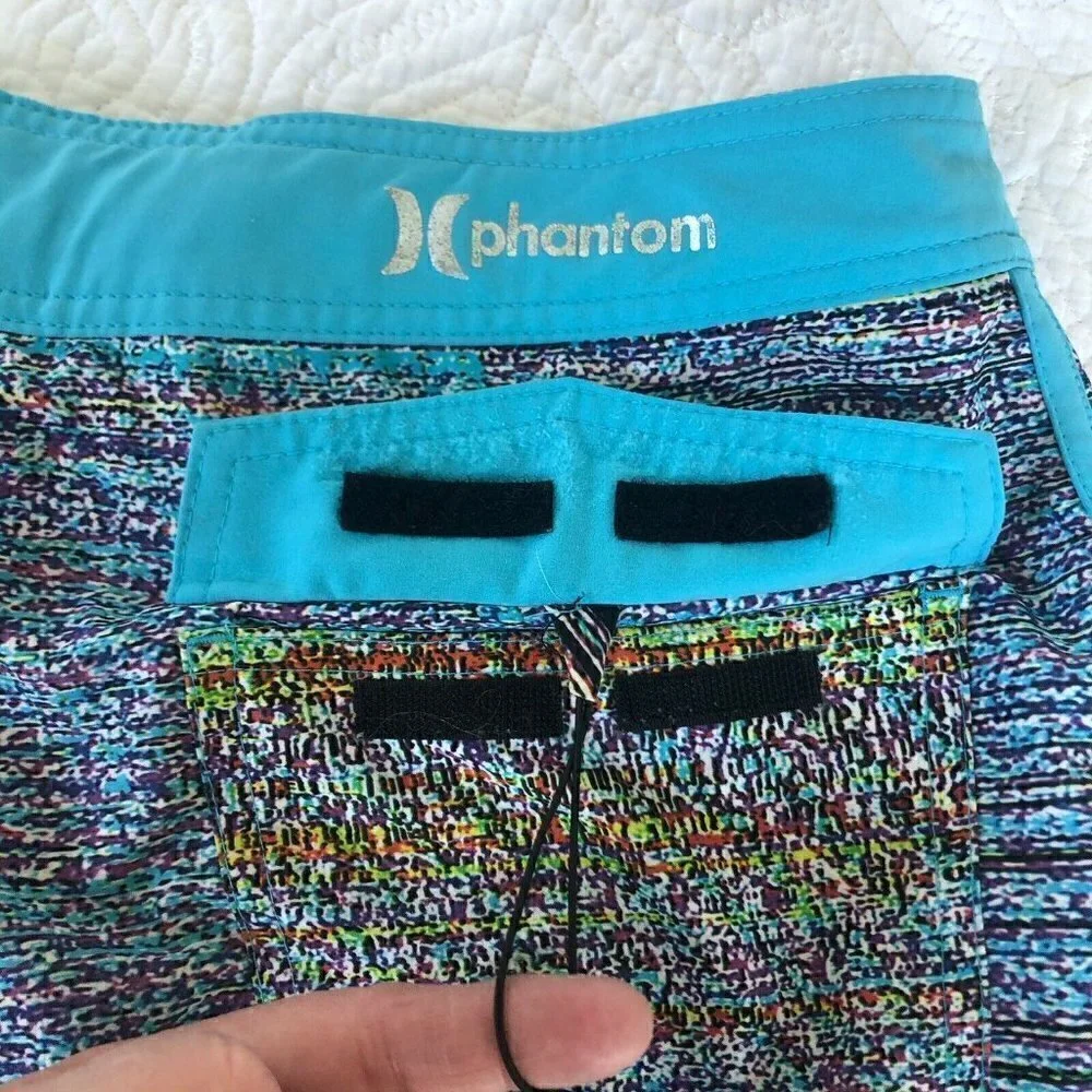 Hurley Blue Purple Space Dye Boardshorts 30